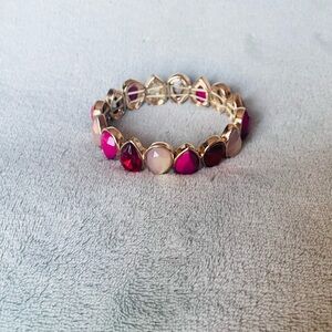 Elegant Gold and Pink Women's Bracelet